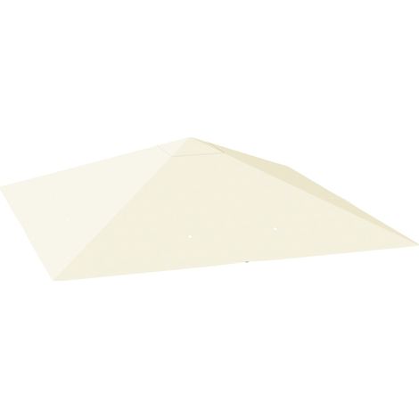 Telo di ricambio per gazebo 3x3 m in tessuto Oxford 600D crema bianco OKWISH (1/3)