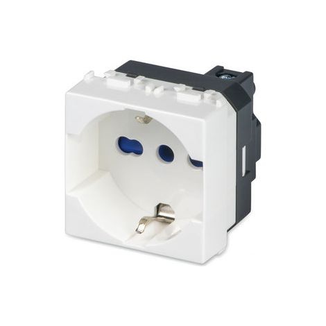 PRESA MIX P40 SCHUKO UNIVERSALE 2P+T 16A- Bianca- ATON- pezzi 6 (1/2)