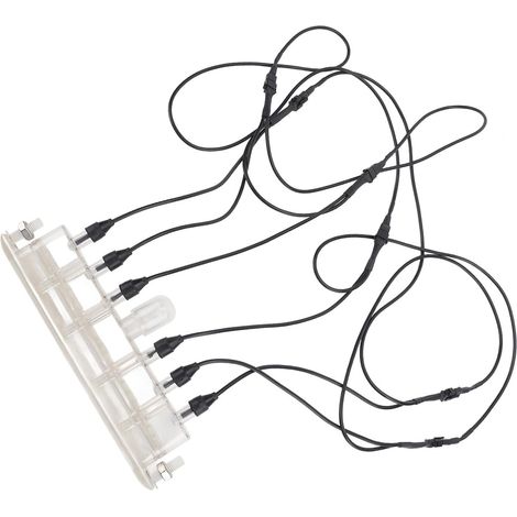 cascade LED RGB 12V fontaine rideau piscine extérieure lumières colorées