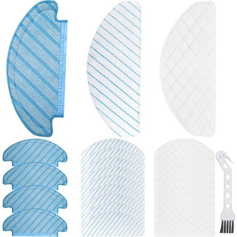 Lot de 27 chiffons pour aspirateur robot Ecovacs Deebot T8 AIVI/ T8 / T8+/ T9/ T9+/ N8/ N8 Pro/ N8 Pro+, lingettes nettoyantes, lingettes jetables solides (1/5)