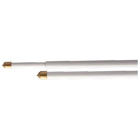 Bris Bris a Molla Punta Ottone in acciaio Plasticato Bianco 60cm conf. 50 Coppie (1/2)