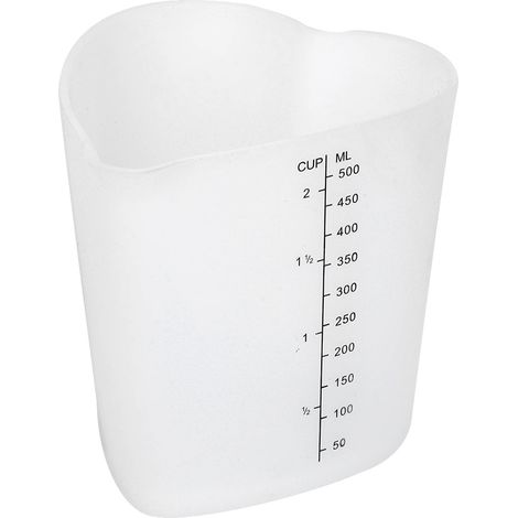 Gobelet doseur en silicone 500 ml, résistant à haute température, épaisseur renforcée