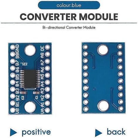 convertisseurs de niveau logique TXS0108E à 8 canaux, bidirectionnels, haute vitesse, duplex intégral, 3,3 V/5 V (1/4)