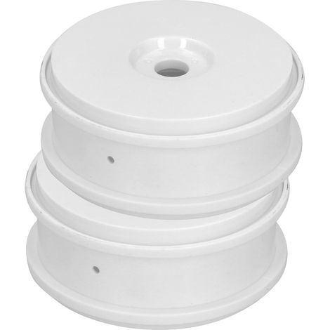 Lot de 2 jantes en plastique pour voiture tout-terrain RC 1/8 (accessoire RC blanc) (1/5)