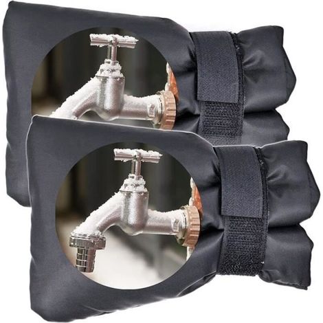 2 frost-proof, waterproof outdoor faucet covers with lids. (1/4)