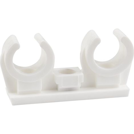 AB-ID - CLIP NYLON DOPPIO + BOCCHETTONE OTTONE M6 28-28 ( 25 pz.)