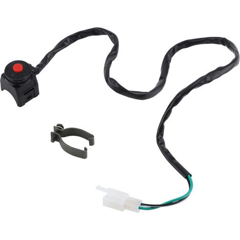 Jeffergarden Interrupteur de Démarrage/Arrêt, Bouton de Commande de Klaxon de Guidon ON/OFF 7/8"de Moto Switch 22mm Contrôle du Klaxon-DOU