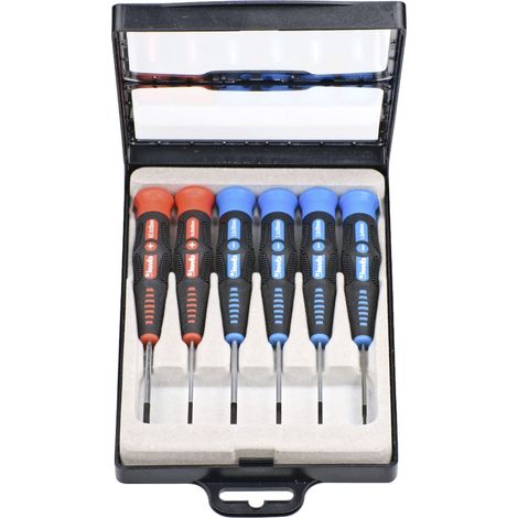 Jeu de tournevis de précision croix + fente pour mécanique de précision, mini-tournevis pour horlogers/mécaniciens de précision, jeu d'outils dans une boîte de rangement (1/4)