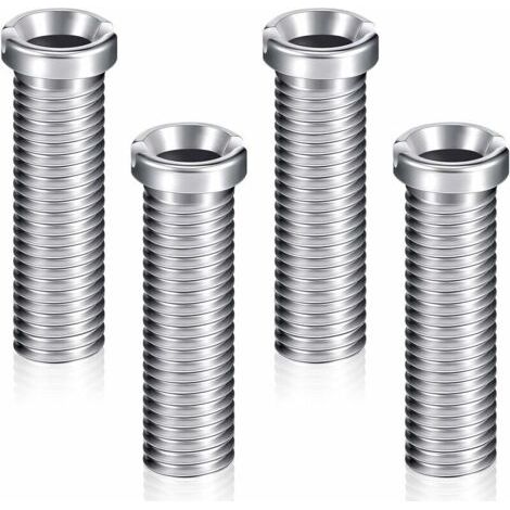 XVX – Lot de 4 vis de panier d'évier 45 mm – Acier inoxydable – Vis à tête creuse pour éviers céramique – Fixation sécurisée bouchon filtre (1/4)