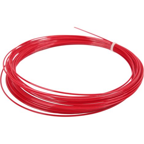 Cordage de tennis Hex professionnel et durable, 12 m / 39,4 pi, rouge (1/5)