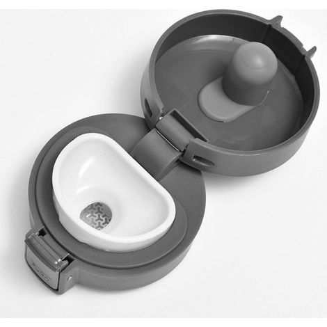 Tasse à café isotherme portable en acier inoxydable anti-fuite, 380 ml, noire, idéale pour le thé, le lait et autres boissons. (1/5)