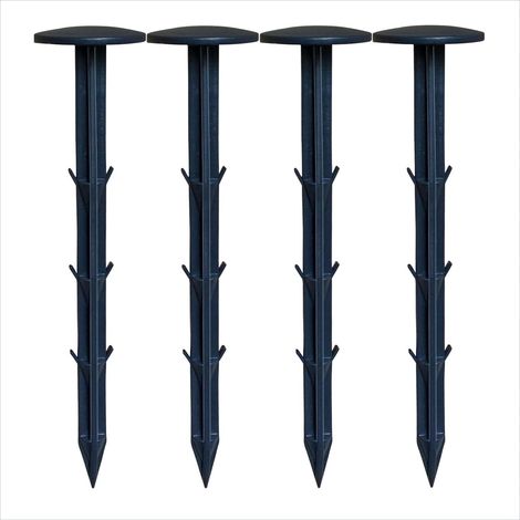 Set mit 10 robusten Nylon-Gartenpfählen, 16 cm, ideal für Garteneinfassungen, Camping und den Einsatz im Freien