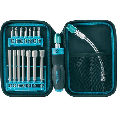 TROUSSE TOURNEVIS+FLEXIBLE MAKITA P-90043