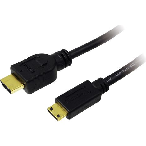 Câble LogiLink 4K 30 Hz Micro-D vers HDMI A 2 m - Idéal pour les consoles et les téléviseurs 4K (1/4)
