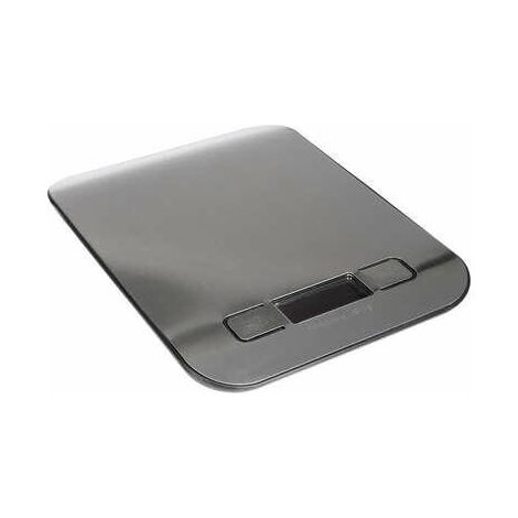 Elektrische KÜCHENWAAGE, Metall, Chrom, batteriebetrieben