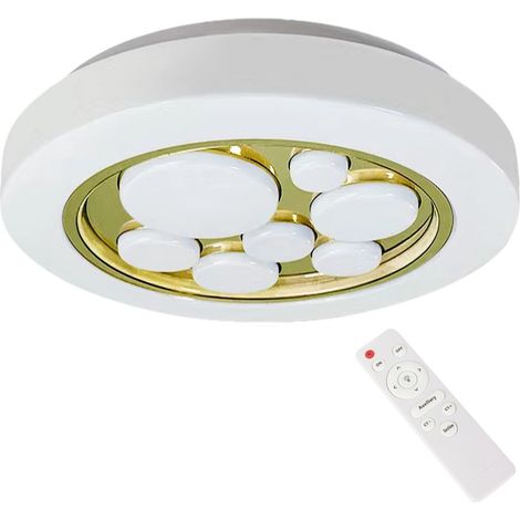 Plafoniera LED Milagro Bubbles Ø39 30W oro telecomando (1/5)