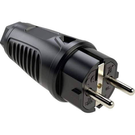 Protezione con 10/16 A 250 V nero IP44 VG (1/2)