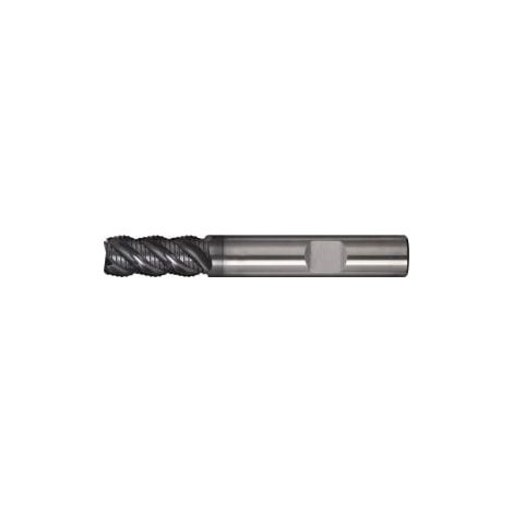 Fresa de vástago DIN 6527L Tipo HR D.6mm L.-uso mm VHM TiAlN HB Z.4 larga TECWERK (1/2)
