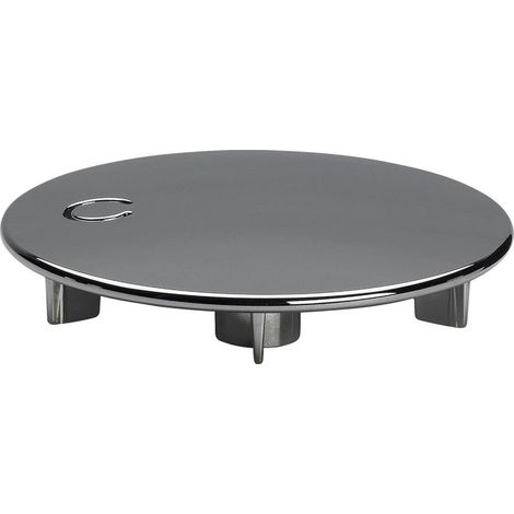 1 - Chromabdeckung - Ablassschraube - Funktionsschutz - Vertikal/Horizontal einsetzbar - Chrom - 7,5 cm (1/3)