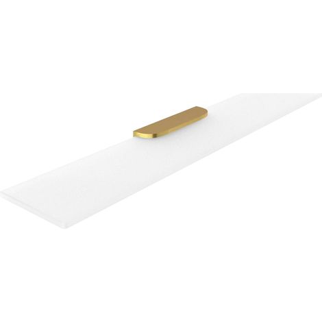 Nimco Nikau - Mensola, lunghezza 60 cm, vetro/oro spazzolato NKZ 30091B-60-Z (1/2)