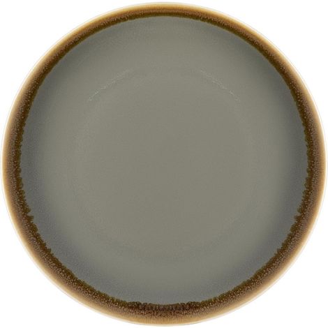Assiettes Plates Rondes Kiln Grises 230mm - Ref HC387 - Olympia (1/5)