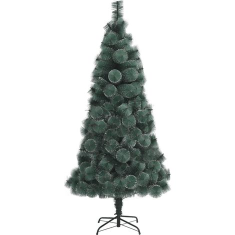 Sapin de Noël  Arbre de Noël artificiel avec support Vert 240 cm PET (1/5)