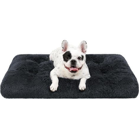 Hundebett kleine Hunde Hundekissen Schattengrau L 60 x B 45 x H 7 cm (1/5)