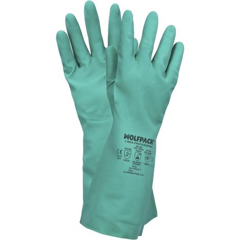 WOLFPACK LINEA PROFESIONAL guante nitrilo oil resistant talla s 7 (par) (1/4)