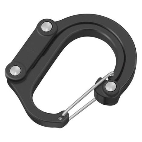 Mousqueton et clip HEROCLIP (petit modèle), pour suspendre sacs, sacs à main, lanternes, poussettes, outils, casques, bouteilles d'eau (1/5)