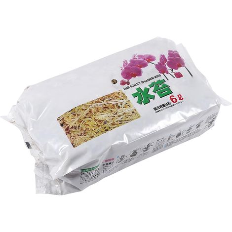 Engrais organique hydratant et nutritif à base de sphaigne de jardin (6 L) pour orchidées Phalaenopsis