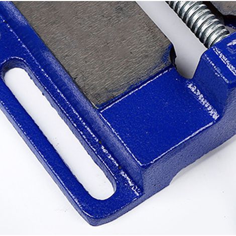 Étau de fraisage américain 4 pouces, bleu, étau d'établi pour bois, pince de perçage 3/4 pouce, modèle simple, exclusif Asie du Sud-Est (1/5)