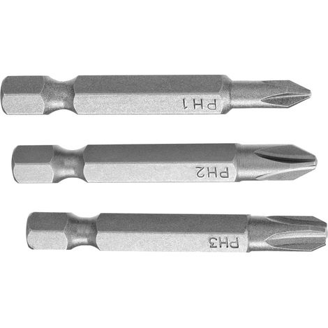 INSERTI PER AVVITATORI PH (3 pz) PH1-2-3 mm 25  - STANLEY