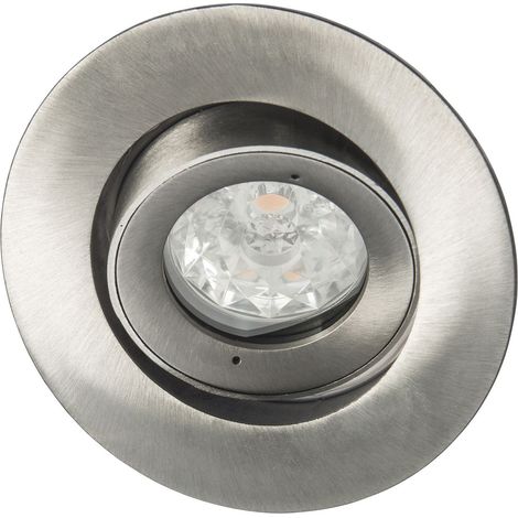 Spot BE BEST DESIGN GU10 rond orientable, alu brossé IP65 - EUROPOLE - 246523 (1/4)