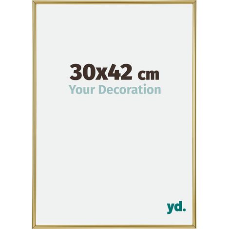 yd. - Cadre photo 30x42 - Or - Plastique - Annecy