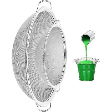 Filtre à peinture en acier inoxydable à mailles de 60, compatible avec les seaux de peinture de 4,2 gallons, peut être utilisé pour filtrer les émulsions et le miel. (1/5)