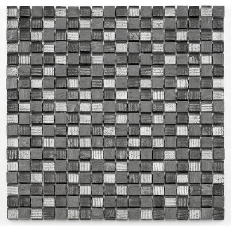 Mosaïque multi matière Fineline - 29.8x29.8x0.8cm - Grey mix