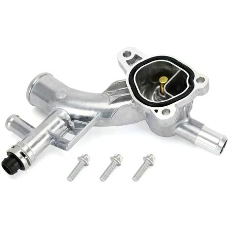 Sortie d'eau de moteur en aluminium avec tuyau, compatible avec le carter de liquide de refroidissement des moteurs Chevrolet Cruze, Sonic, Trax et Buick Encore 1.4L, remplacement de la sortie d'eau 2 (1/4)
