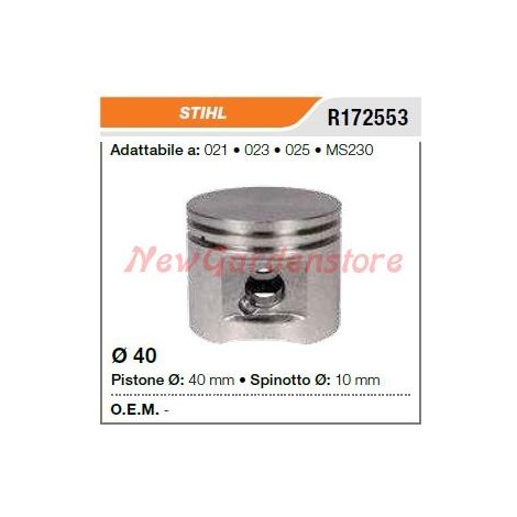 Pistone segmenti spinotto STIHL motosega 021 023 025 MS230 172553