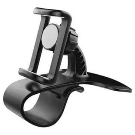 Support universel pour téléphone portable, GPS, tableau de bord de voiture, support à clipser sur grille d'aération HUD support antidérapant