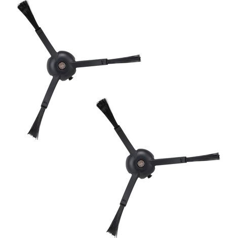 Lot de 3 brosses latérales triangulaires compatibles Roborock S8 / S8+ / S8 Pro Ultra, coloris noir (1/5)