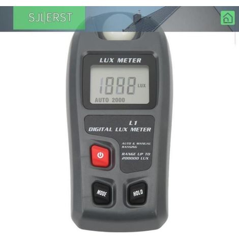 Photomètre Numérique - - Luxmètre LCD - Plage de 0,1 à 200 000 lx - Précision ± 4% - Arrêt Automatique (1/3)
