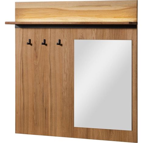 Wandgarderobe Wild-/Zerreiche 110x17x110 natur geölt MONTREUX LUX 136 (1/4)