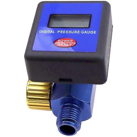 Manomètre et régulateur de pression d'air numérique 1/4 po 145 PSI pour pistolets à peinture (1/4)