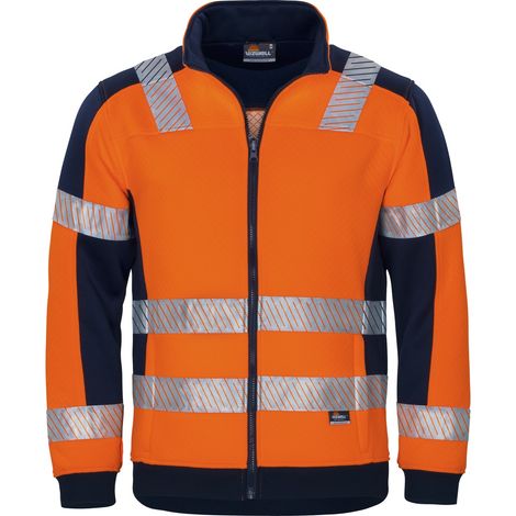Vizwell Warnschutz Innenjacke mit Waffelmuster VWFC622 Gr. M Orange/Marine (1/2)