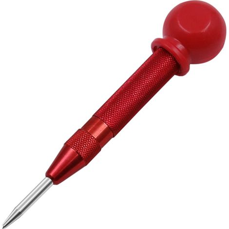 Irovami Localisateur de poinçon automatique, poinçon haute dureté, brise-vitre, poinçon 130 mm, brise-trou à percussion, marqueur de positionnement d'outil (1/5)