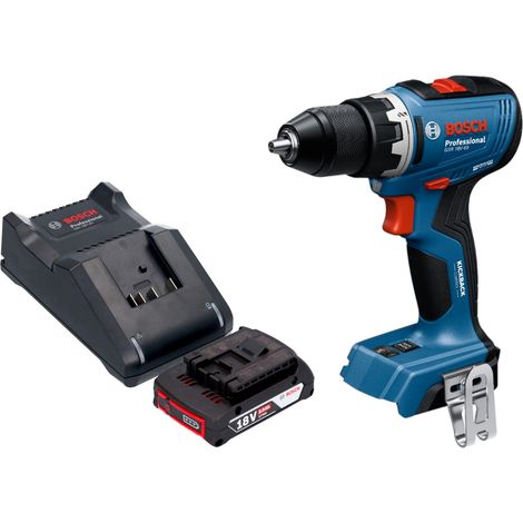 Bosch GSR 18V-65 Professional Perceuse-visseuse sans fil 18 V 63 Nm Brushless + 1x batterie 2,0 Ah + chargeur