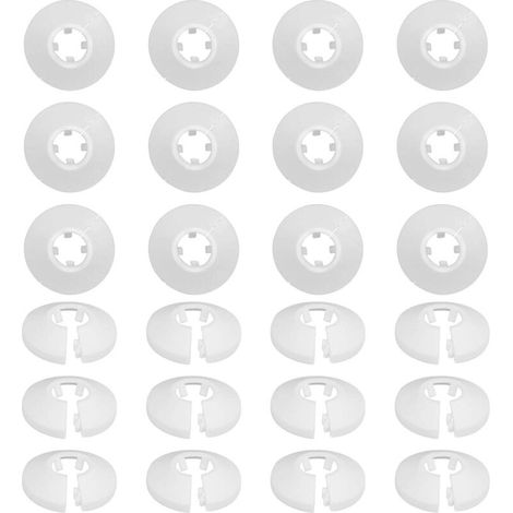 Zolginah – Lot de 30 cache-tuyaux en plastique pour radiateur – Résistant à l'usure – Installation rapide – Pour tuyaux de chauffage et sanitaires