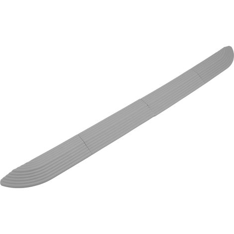 4er-Set universelle Türschwellen-Kehrleisten für Treppen, Rollstuhltüren, montagefrei, aus Gummi, grau (1/5)