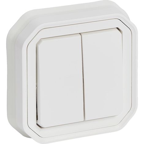 Interrupteur Legrand plexo 55 double 10 A 250 V