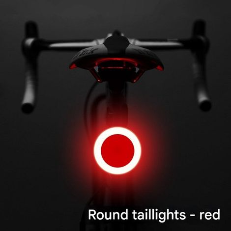 Luces traseras para bicicleta, Carga USB, Luces para ciclismo nocturno, Luces traseras para bicicleta de carretera (1/5)